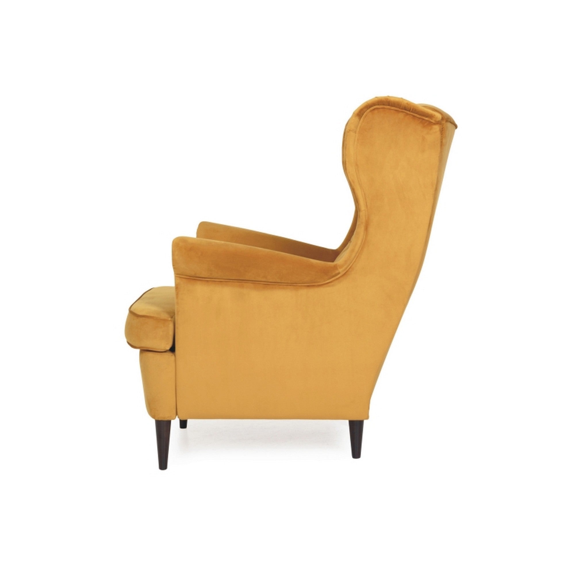 Fotoliu catifea curry HARRY, 68x90x100 - ACAJU