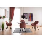 Scaun tapitat CHERRY ROZ, 57x58x48/87 cm - ACAJU