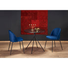 Masa rotunda neagra Fondi, 80X75 CM - ACAJU