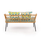 Banca GARDENA 2S, stejar/gri, 140x68x71 cm.