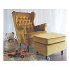 Fotoliu catifea curry HARRY, 68x90x100 - ACAJU