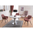 Scaun tapitat CHERRY ROZ, 57x58x48/87 cm - ACAJU