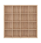 Biblioteca stejar sonoma Nepo Plus, 154X38,5X149,5 CM.
