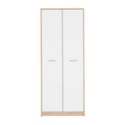 Dulap haine intrare sonoma-alb NEPO PLUS, 80X54.5X197 cm.