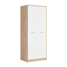 Dulap haine intrare sonoma-alb NEPO PLUS, 80X54.5X197 cm.