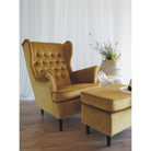 Fotoliu catifea curry HARRY, 68x90x100 - ACAJU