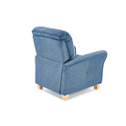 Fotoliu Bard, albastru inchis, 90x90/158x76/102 cm - ACAJU