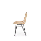 Scaun din ratan natural K337, 44X55X90 CM - ACAJU