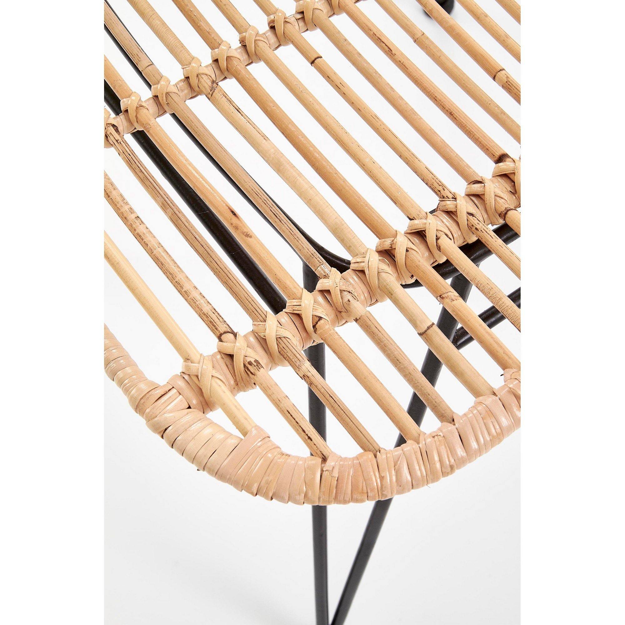 Scaun din ratan natural K337, 44X55X90 CM - ACAJU