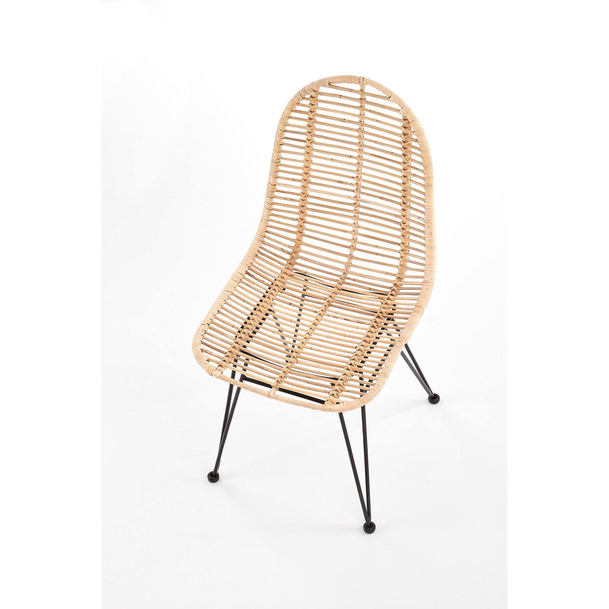 Scaun din ratan natural K337, 44X55X90 CM - ACAJU