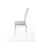 Scaun ieftin tapitat bej K309, 43X57X97 CM - ACAJU
