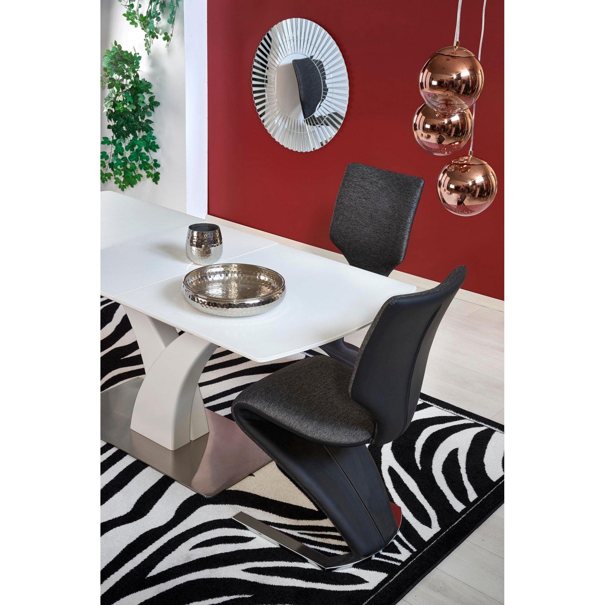 Masa extensibila alba Palermo, 140/180X80X75 CM - ACAJU