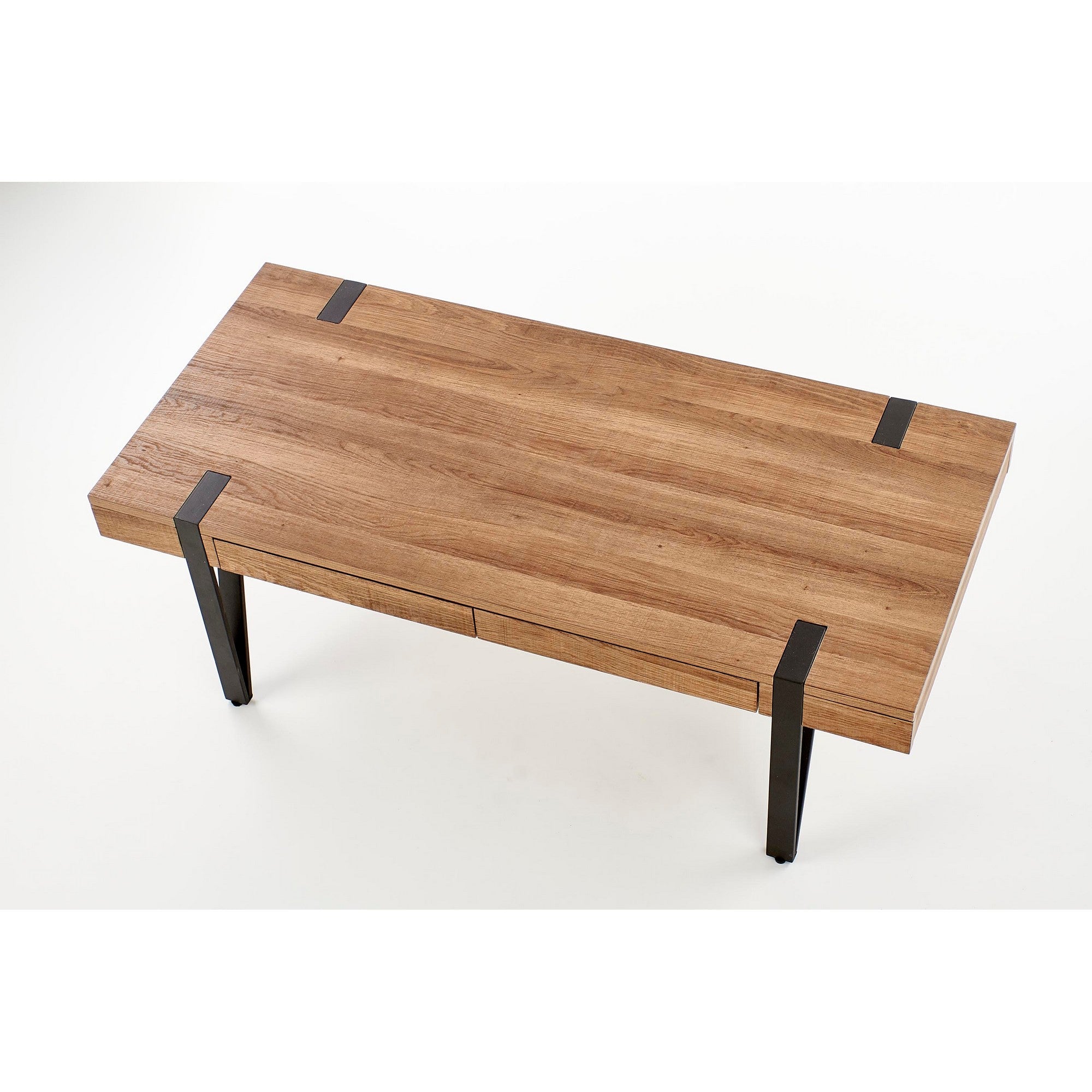 Masuta cafea cu sertare Tuluza, nuc honey, MDF, 120X55X42 CM - ACAJU