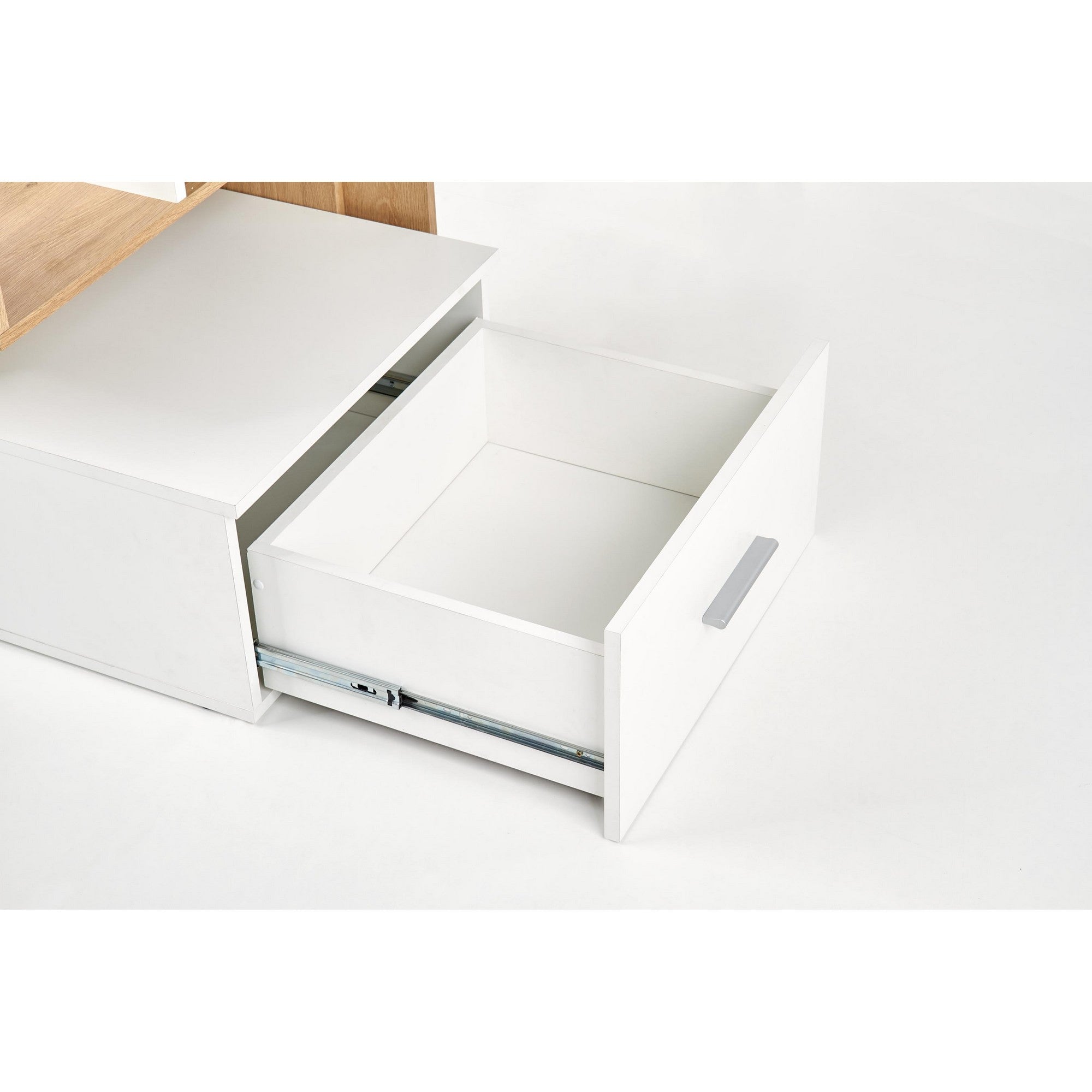 Birou cu sertar si rafturi Grosso, 149X50X105 CM - ACAJU