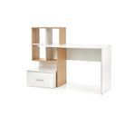 Birou cu sertar si rafturi Grosso, 149X50X105 CM - ACAJU