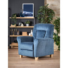 Fotoliu Bard, albastru inchis, 90x90/158x76/102 cm - ACAJU 