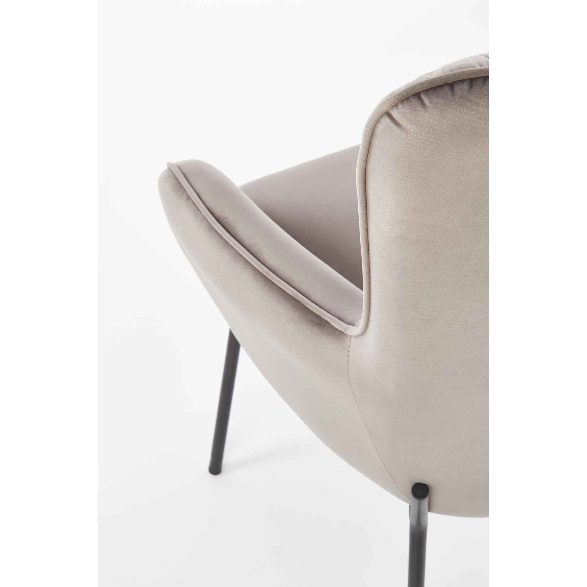 Fotoliu fix gri Castel, 71x79x97 cm - ACAJU 