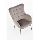 Fotoliu fix gri Castel, 71x79x97 cm - ACAJU 