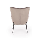 Fotoliu fix gri Castel, 71x79x97 cm - ACAJU 