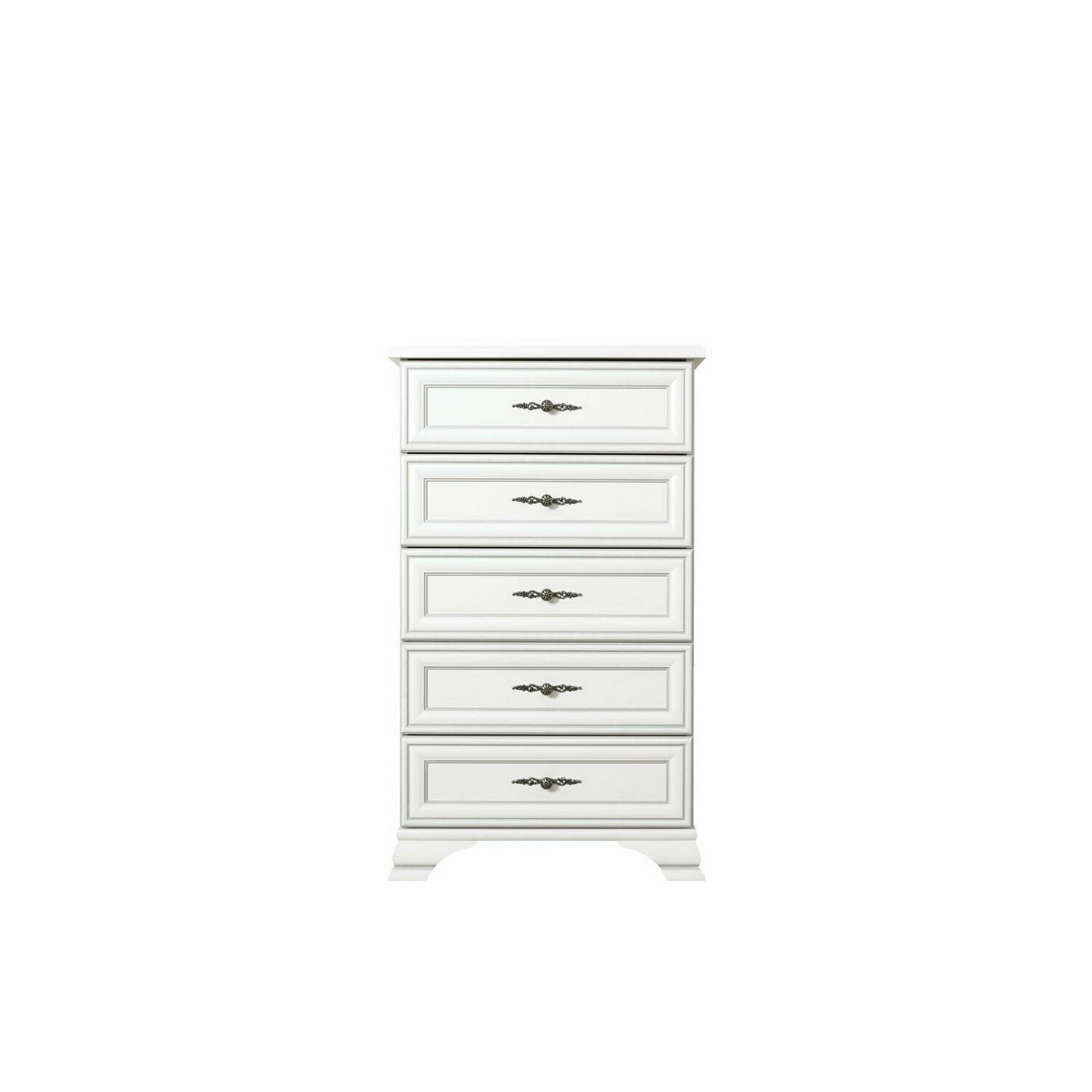 Comoda IDENTO, alb, PAL/MDF, 65x45x110 cm