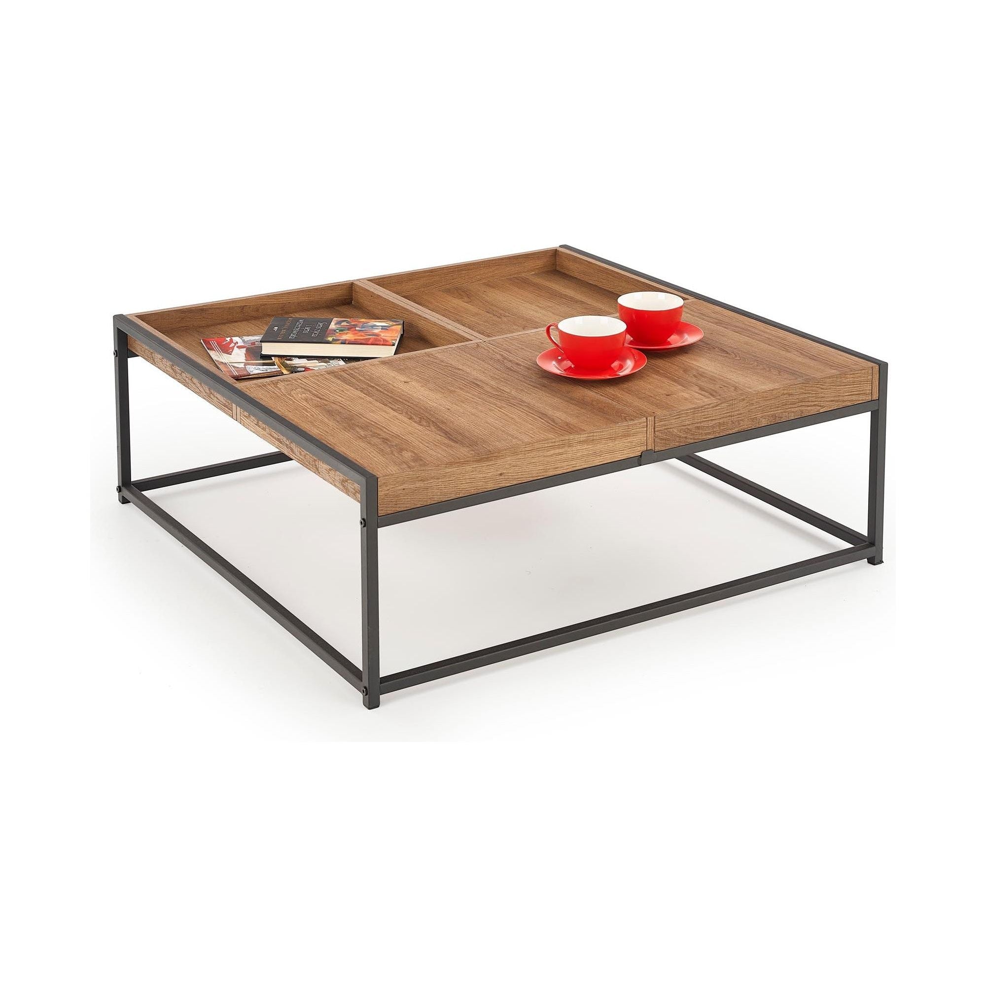 Masuta de cafea multifunctionala Fregata, 84X80X30 CM - ACAJU 