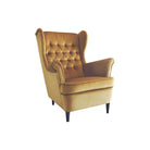 Fotoliu catifea curry HARRY, 68x90x100 - ACAJU 