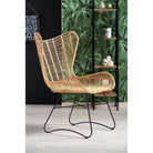 Scaun living ratan natural Indiana, 69X70X103 CM - ACAJU 