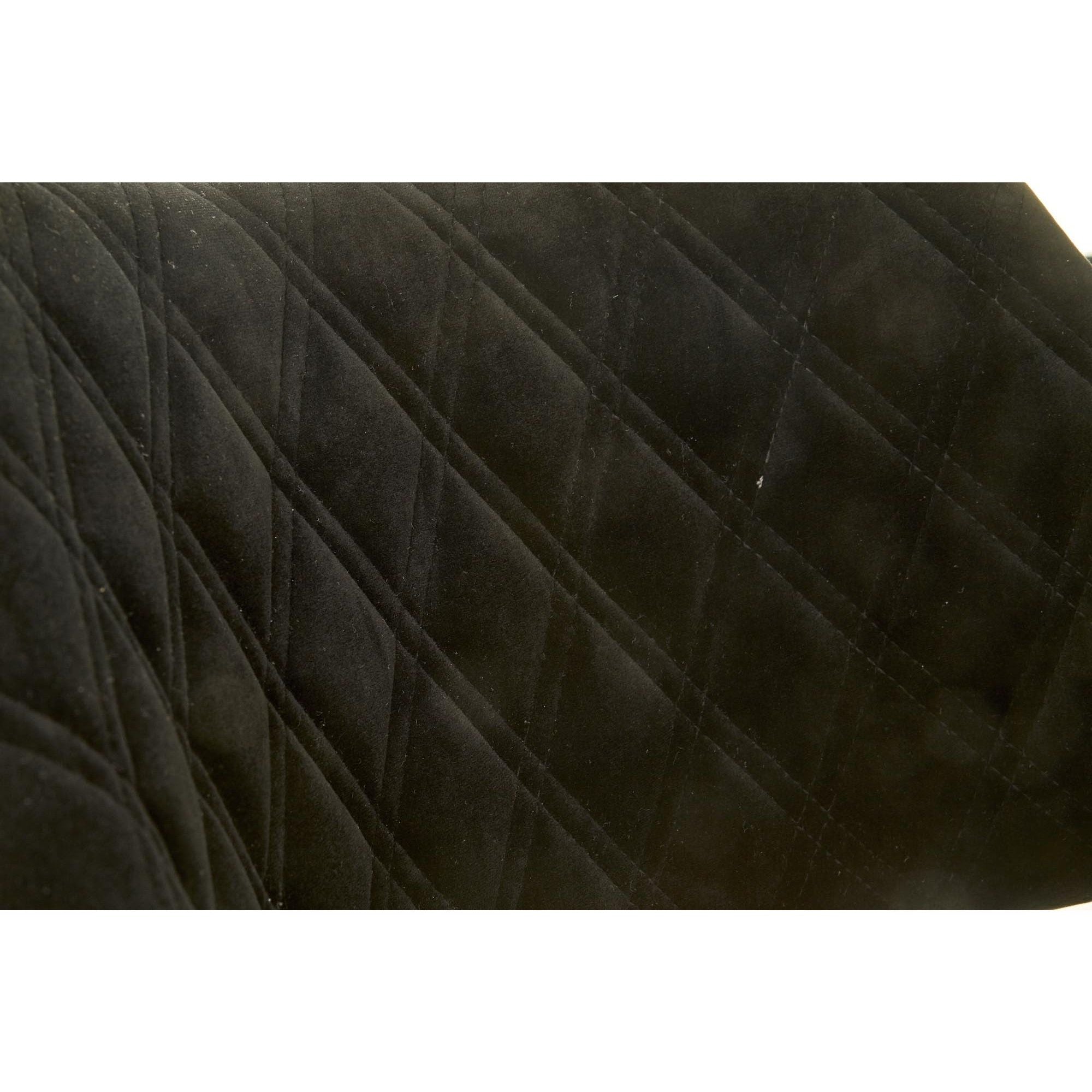 Scaun tapitat K396, nuc/negru, 56x55x77 cm