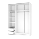 Dulap dressing Lima S1, alb, 210x58x153 cm - ACAJU 