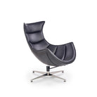 Scaun negru rotativ Luxor, 86X94X96 CM - ACAJU 