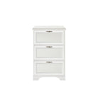 Pantofar IDENTO, alb, PAL, cu 3 usi, 80x19.5x123 cm