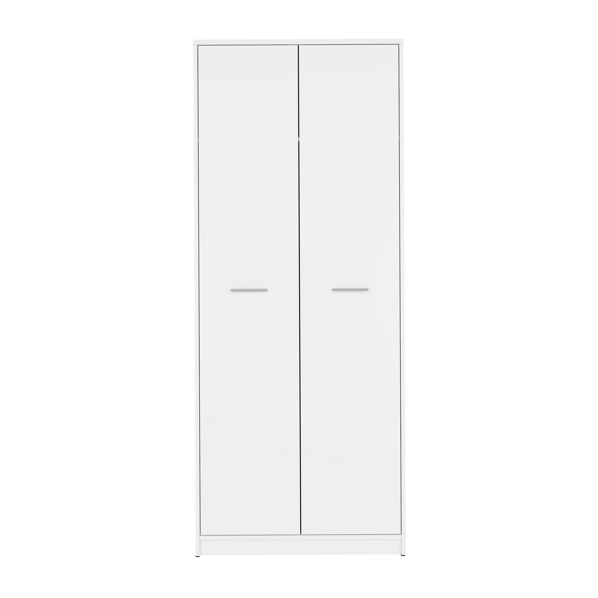 Dulap haine lemn alb NEPO PLUS, 80X54.5X197 cm.