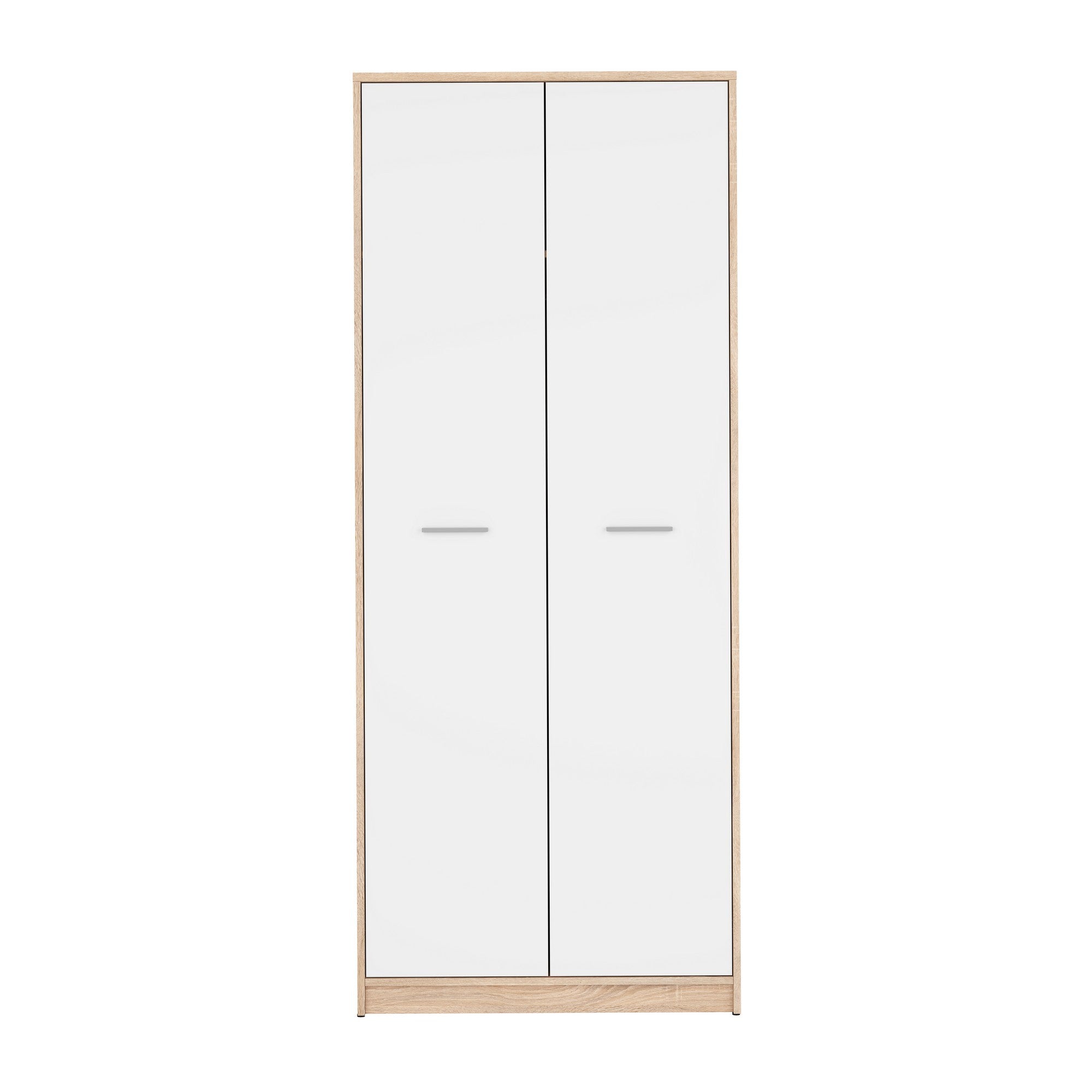 Dulap haine intrare sonoma-alb NEPO PLUS, 80X54.5X197 cm.