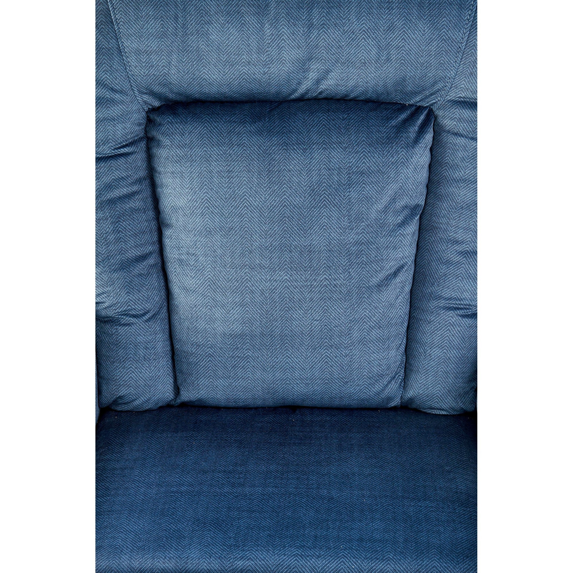 Fotoliu Bard, albastru inchis, 90x90/158x76/102 cm - ACAJU 