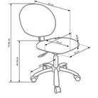 Scaun birou piele copii GOL, 39X52X75/85 CM.