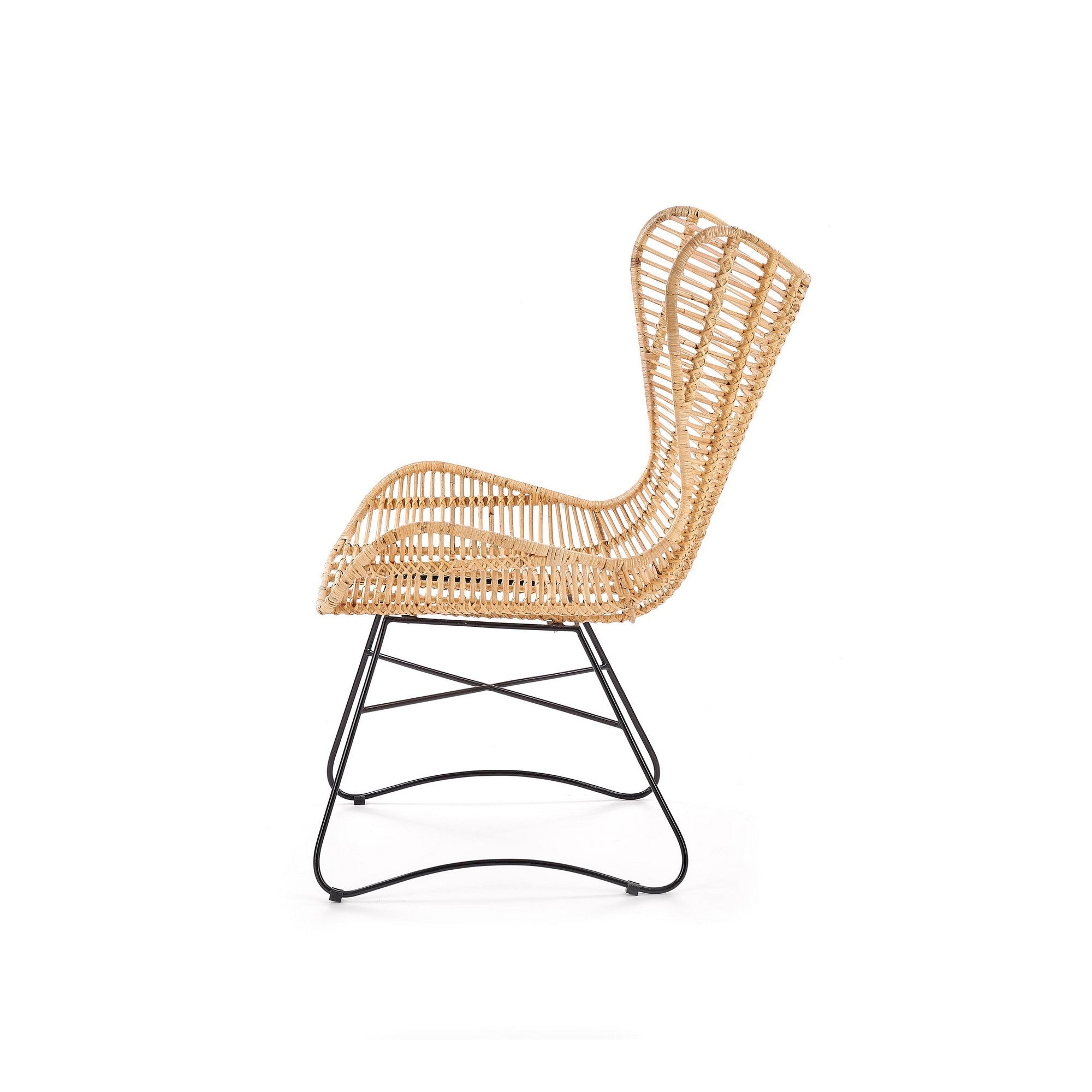 Scaun living ratan natural Indiana, 69X70X103 CM - ACAJU 