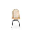 Scaun din ratan natural K337, 44X55X90 CM - ACAJU 