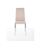 Scaun ieftin tapitat bej K309, 43X57X97 CM - ACAJU 