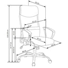 Scaun gri ergonomic Vire, 61X63X110/120 CM - ACAJU 