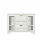 Vitrina IDENTO, alba, PAL, 154.5x44.5x109.5 cm