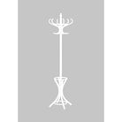 Cuier hol lemn W30, alb, 49x49x188 cm.