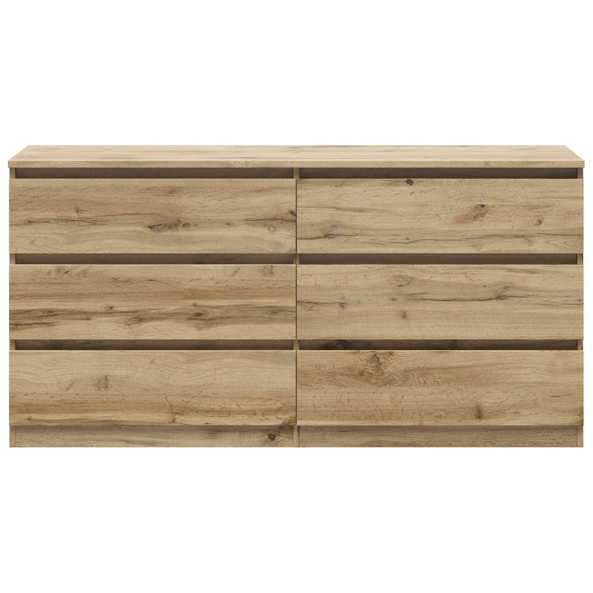 Comoda TETRIX, stejar wotan, PAL, 150x45x75.5 cm