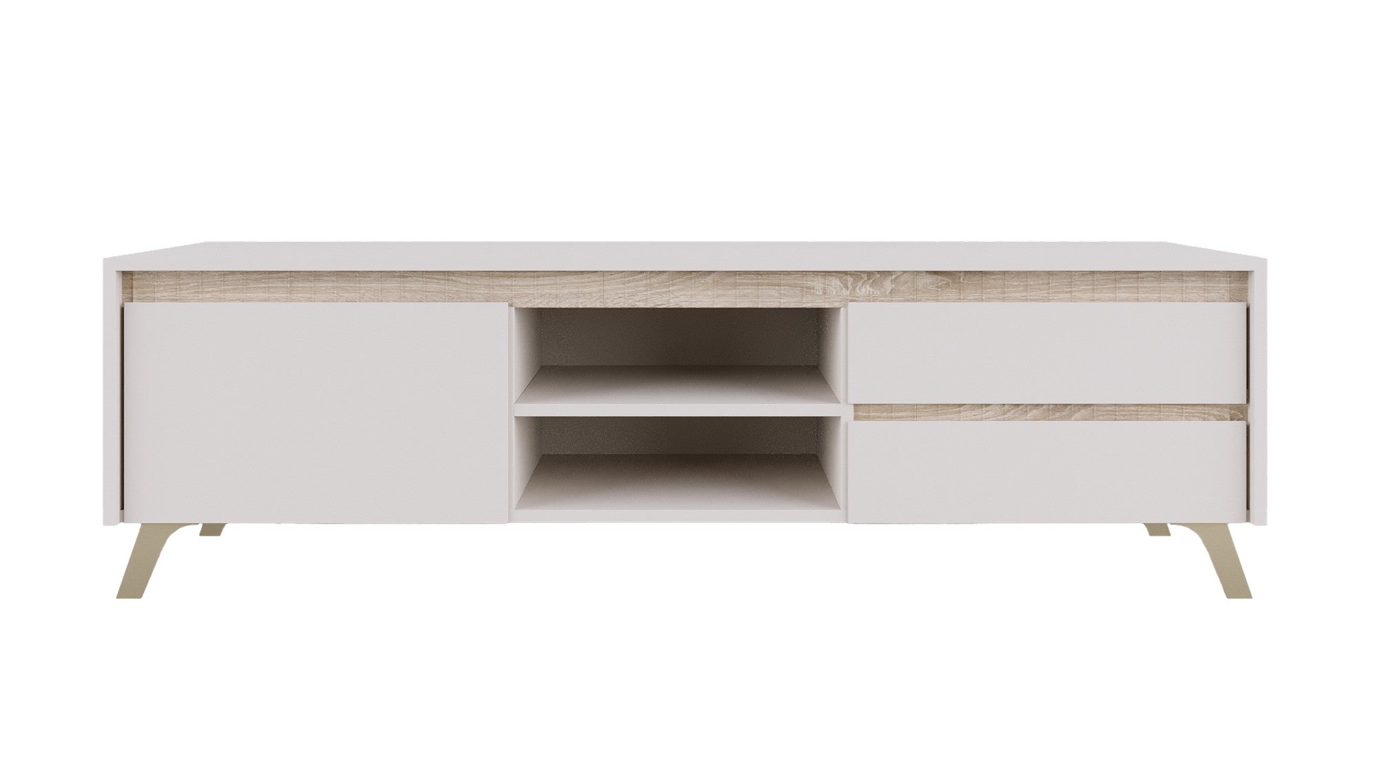 Comoda TV LOUNGE 1, casmir/stejar sonoma, PAL, 155x45x54 cm