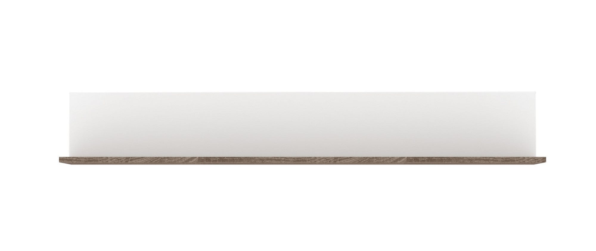 Polita KARINA 2, alb/stejar, PAL, 140x22x24 cm